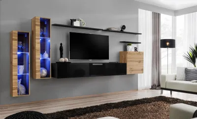 Produktbild von Luxus Möbel Wohnwand Sideboard Designer Wandschrank Einrichtung  TV-Ständer