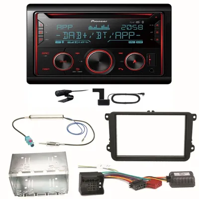 Produktbild von Pioneer FH-S820DAB DAB+ Bluetooth Einbauset für EOS Polo Caddy Amarok Scirocco