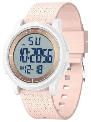 Image de Montre-bracelet numérique pour femmes et hommes - étanche - bracelet en caoutchouc