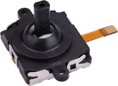 A close-up studio shot of a joystick module.