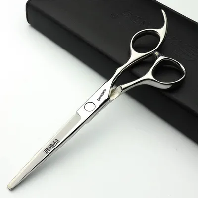 Image de Ensemble de ciseaux de coiffure professionnels, en acier inoxydable, de 6,5/7/7,5 pouces