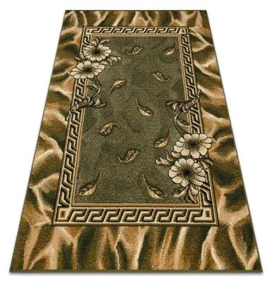 Image de BCF Tapis Morad TRIO fleurs, feuilles classique - vert vert 120x170 cm