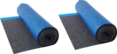 Immagine prodotto di VEVOR isolamento acustico, 37,2 m², sottofondo per pavimenti in laminato da 3 mm con barriera al vapore annessa, fibra + pellicola in PE, isolamento acustico e riduzione del rumore per vinile e legno (2 rotoli x 18,6 m²)