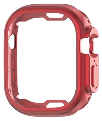 Produktbild von Smartwatch TPU Hülle für Apple Watch Series 12 42mm Full Displayschutz Rot