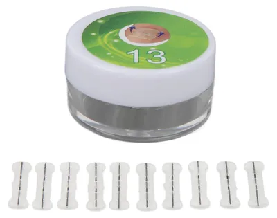Produktbild von 10 Stück Zehennagel-Korrekturstreifen, Klammer, elastisch, Änderung der Wachstumsrichtung, eingewachsen, 1,3 cm