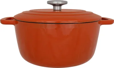 Obrázek produktu pro Hrnec s poklicí, Cosy & Trendy Fontestic, smaltovaná litina, Ø24 cm, 4,6 l, všechny typy sporáků včetně indukčních, rezavá barva