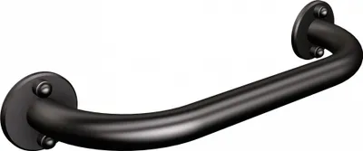 Produktbild von Stützgriff, barrierefrei, schwarz, 36 cm, Sicherheitsgriff, Haltegriff, gerade