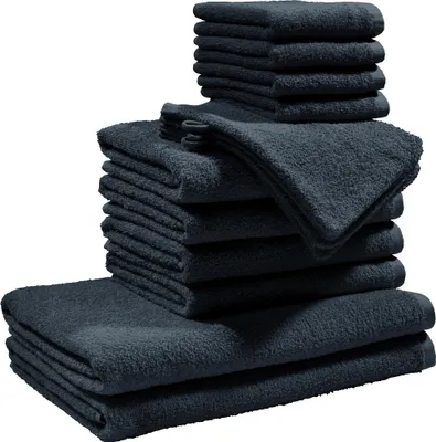 Produktbild von REDBEST Frottier-Set Oceanside" 14-teilig schwarz OneSize"
