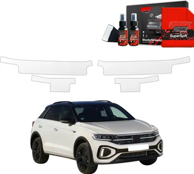 Obrázok produktu pre Ochranná fólia 4 v 1 Grizz Protector na prahy – Volkswagen T-Roc (2021–2025)