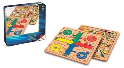 Produktbild von Cayro - Metallkasten Parchis und Oca - Traditionelles Spiel - Brettspiel - Entwicklung kognitiver Fähigkeiten - Brettspiel (752), One Size