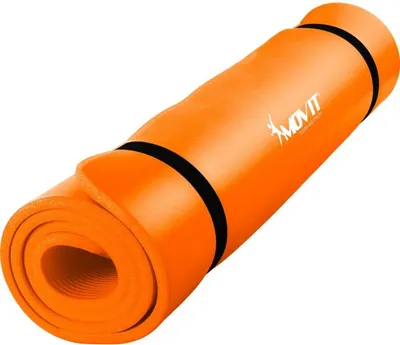 Produktbild von MOVIT Gymnastikmatte Pilates, Gymnastik, Yoga, Matte - hautfreundlich und , Yogamatte für Zuhause oder Unterwegs - 183x60x1,0cm, Orange