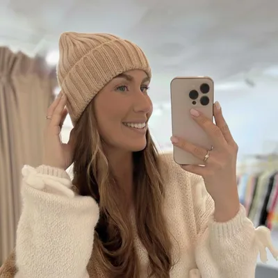 Produktbild von Mütze Mohairmix "Valerie" Beige, Damen Mützen, für Frauen Winter Mütze, Mohair mix Mütze, Weibliche Beanie, Wintermütze, extrem kuschlige frau Mütze