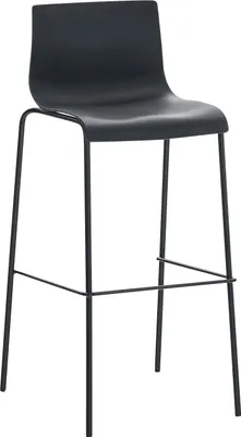 Image de Tabouret de bar Hoover chromé piètement 4 pieds