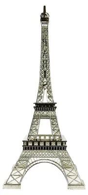 Produktbild von Eiffelturm Statue aus Metalllegierung in Silber