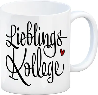 Produktbild von Kaffeebecher mit Spruch: Lieblingskollege Kaffeetasse Tasse