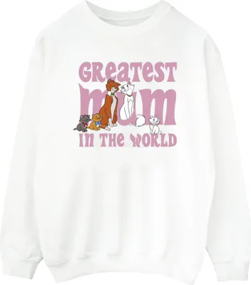 Produktbild von Disney - "The Aristocats Greatest Mum" Sweatshirt für Damen BI6944 (XL) (Weiß)