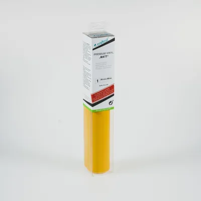 Produktbild von craftcut M14 Plotterfolie matt DARK-YELLOW 30,5 x 300 cm