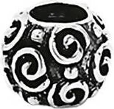 Produktbild von 925 Sterling Silber Keltische Celtic Gothic Zopfperle Und Bartperle Spirals 7142