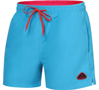 Produktbild von Ladeheid Herren Badehose Badeshorts Beachshorts Schwimmhose LAZA1003 (Azurblau Korallenrot, S)