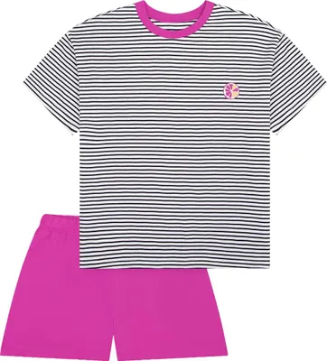 Produktbild von Schiesser Schüler Mädchen Schlafanzug kurz Gr. 140  fuchsia