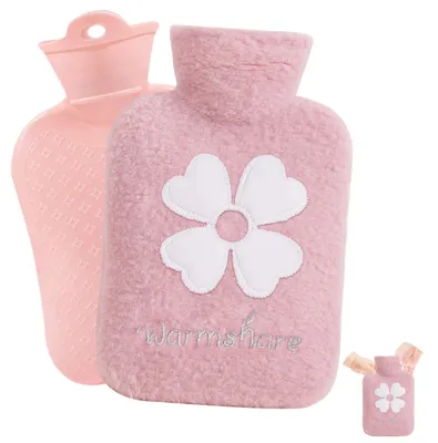 Productafbeelding van Warmwaterkruik kruik - Zacht pluche - 500 ml - Voor kinderen