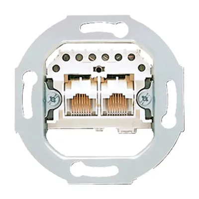 Produktbild von JUNG UAE 2X8 UPO 2 x RJ-45 Grau Steckdose (UAE2X8UPO)