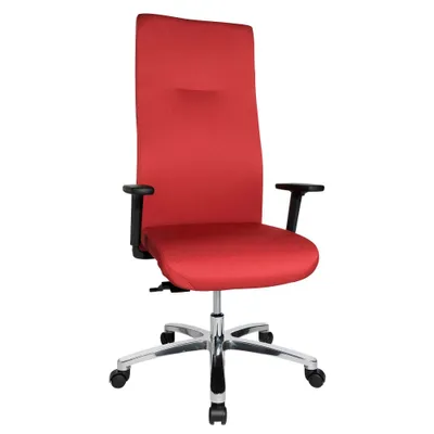 Produktbild von Topstar XXL Bürostuhl Big Star 30, BT390T W51 rot, alu Stoff