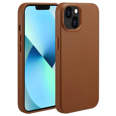 Produktbild von Accezz MagSafe Leather Backcover iPhone 13 - Sienna Brown
