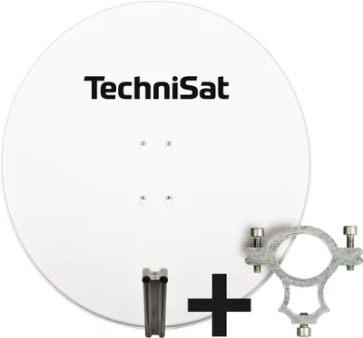 Produktbild von TechniSat SATMAN 850 PLUS | 85cm Sat-Antenne mit 40mm LNB-Halteschelle | rot