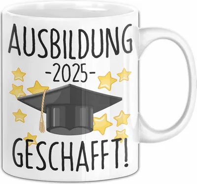 Produktbild von Trendation - Ausbildung Bestanden Geschenk Tasse Geschenkidee Bestandene Prüfung Abschluss 2023  (Weiß)