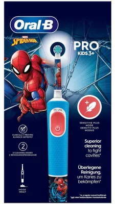 Obrázek produktu pro Elektrický zubní kartáček Vitality Pro Kids Spiderman HBOX