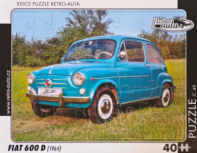 Obrázok produktu pre Puzzle č. 49 - FIAT 600 D (1964) 40 dielikov