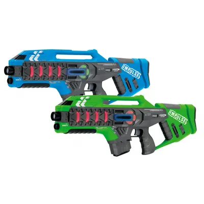 Produktbild von Impulse Laser Gun Rifle Set blau/grün