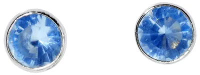 Produktbild von Miamar SMO07 Damen Silber Ohrstecker Blau
