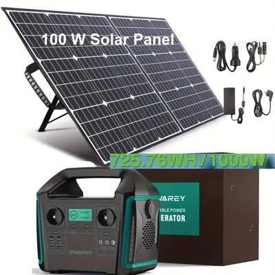 Obrázok produktu pre Prenosná nabíjací stanica – Mobilný generátor – Solárna batéria – Záložný zdroj energie – Powerbanka na kempovanie