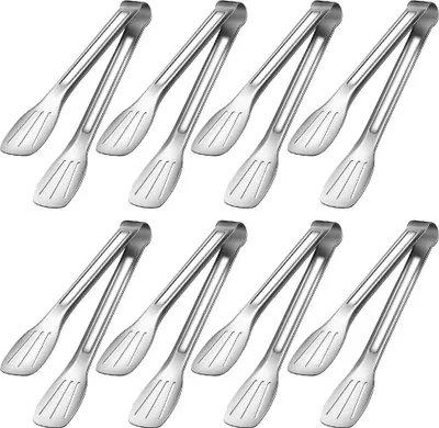 Produktbild von Edelstahl Servierzangen - 8 Stück - 17,5 cm - multifunktional