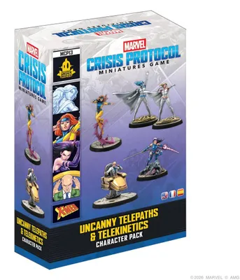 Obrázok produktu pre Marvel Crisis Protocol – Rozšírenie „Nezvyčajní telepatovia a telekinetici“ – Hra s miniatúrami – Jazyky: angličtina/španielčina/francúzština