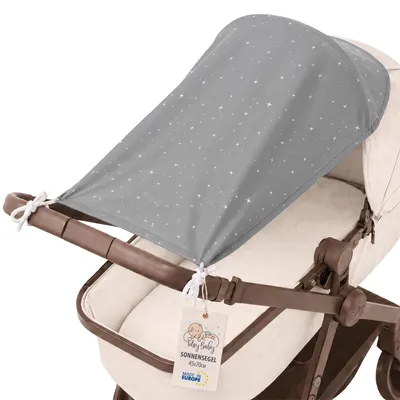 Produktbild von Sonnensegel Kinderwagen 70x45 cm Sonnenschutz UV Schutz Baby Polyester Galaxie