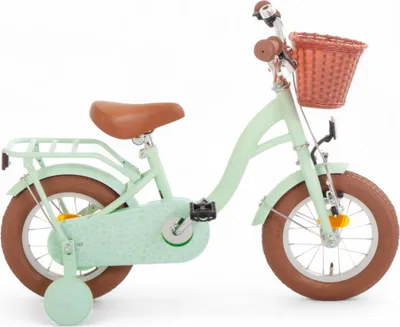 Produktbild von AMIGO Kinderfahrräder Mädchen Fairy 12 Zoll Mädchen Rücktrittbremse Mintgrün