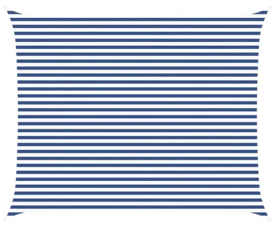 Obrázek produktu pro vidaXL Sluneční plachta, modrá a bílá, 5 x 4 m, 100 % polyester Oxford