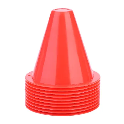 Produktbild von Fußball Hütchen, 10-tlg Set, Trainingsmarker für Agilität & Technik, rot