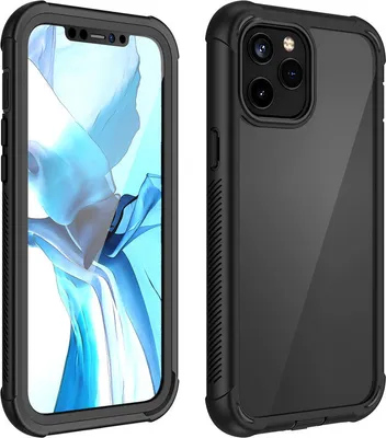Image de Housses de téléphone antichoc et antipoussière, couverture complète pour Apple iPhone 12 Pro Max 5,4 pouces (Noir)