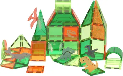 Produktbild von TechKidz, Magnetischer Bausatz, 62 teiliges Set - Jurassic, Grün