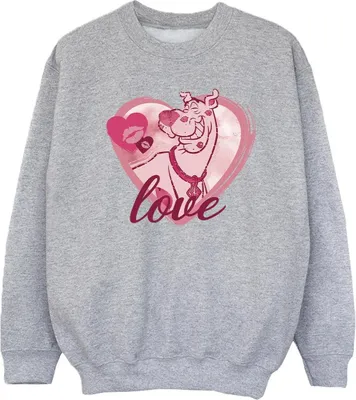 Produktbild von Scooby Doo - "Love Kisses" Sweatshirt für Mädchen BI54161 (104) (Sportgrau)