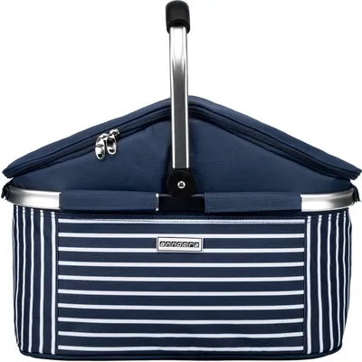 Produktbild von Kühlkorb 25 Liter Blau Weiß - Navy