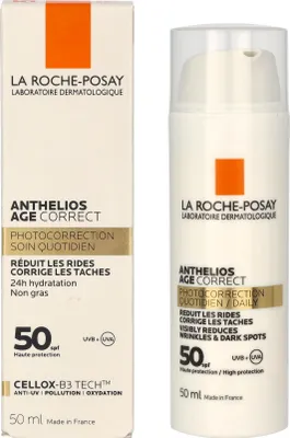 Image de La Roche-Posay Crème Anthelios Face Age Correct Crème solaire