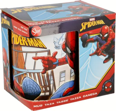 Obrázok produktu pre Keramický hrnček Spiderman 325ml pre deti darčeková sada Boy Icons