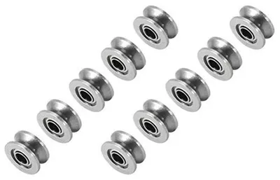 Produktbild von V-groef geleidingspoelie, 10 stuks, metalen, 4x13x6mm