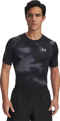 Produktbild von Under Armour Heatgear Armour Printed Kurzarm-t-shirt Schwarz L Mann Schwarz L