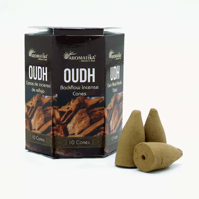 Imagen del producto de Paquete de 10 Incienso Masala Backflow - Oudh